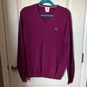 Lacoste Rich Purple Knit Sweater